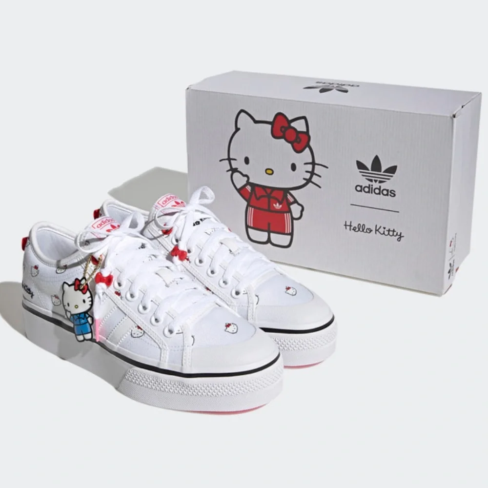 adidas gazelle silver green womens Hello Kitty Superstar 360 Infant Toddler Lifestyle Shoes (White)